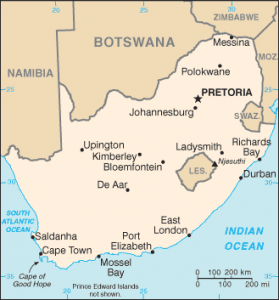 South Africa (public domain map)